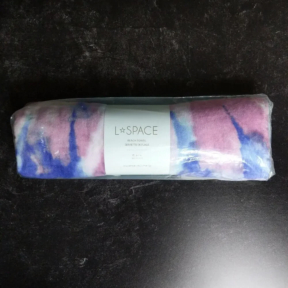 L*Space Tie Dye Beach Towel - Size O/S - NIP